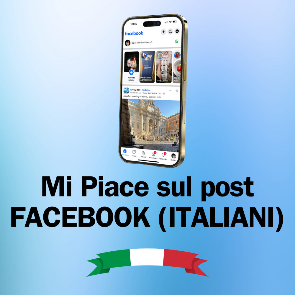 MI PIACE SUL POST FACEBOOK (ITALIANI)